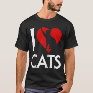 I Liebe Cats Kitten World Cat Day Maine Tomcat Kit T-Shirt