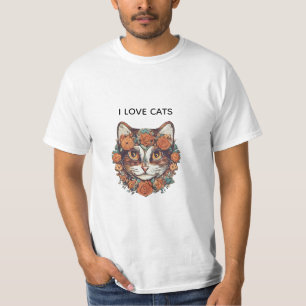 I LIEBE CATS PHANTASTISCH ART KATZLOVERDESIGN T-Shirt
