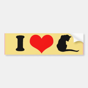 I LIEBE CATS -.png Autoaufkleber