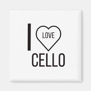 I LIEBE CELLO MAGNET