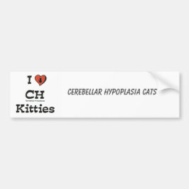 I Liebe CH-Kätzchen-Autoaufkleber Autoaufkleber
