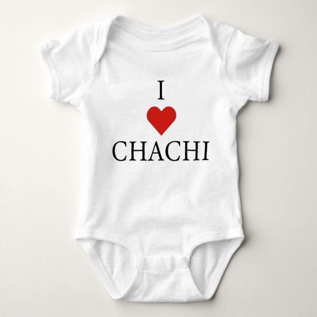 I LIEBE CHACHI Baby Bodysuit Strampler (Vorderseite)
