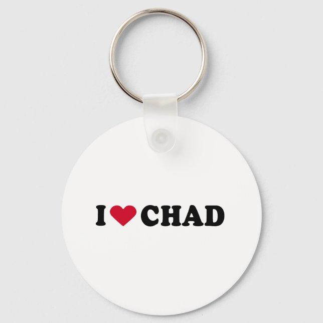 I LIEBE CHAD SCHLÜSSELANHÄNGER (Vorderseite)