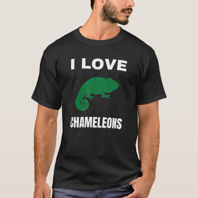 I Liebe Chameleons T-Shirt (Vorderseite)