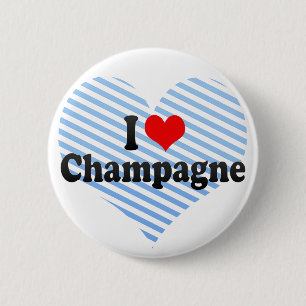I Liebe Champagne Button