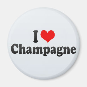 I Liebe Champagne Magnet
