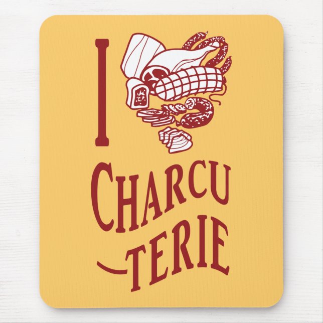 I Liebe Charcuterie Mousepad (Vorne)