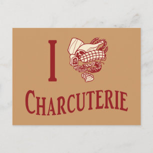 I Liebe Charcuterie Postkarte