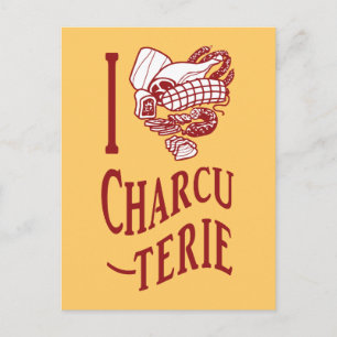 I Liebe Charcuterie Postkarte