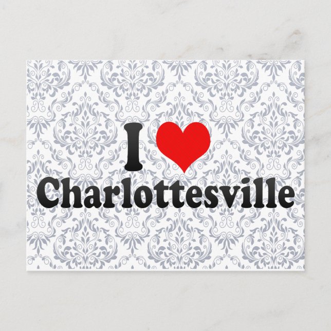 I Liebe Charlottesville, Staaten Postkarte (Vorderseite)