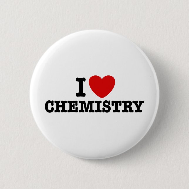 I Liebe Chemie Button (Vorderseite)