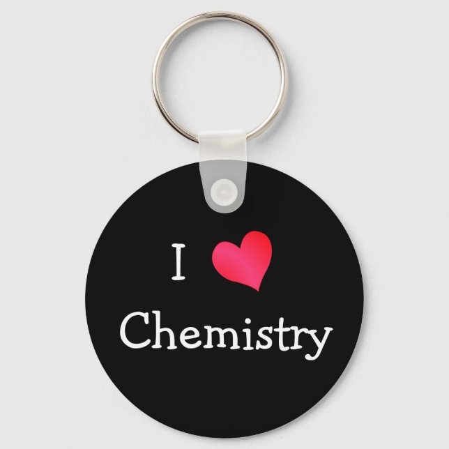 I Liebe Chemie Schlüsselanhänger (Vorderseite)