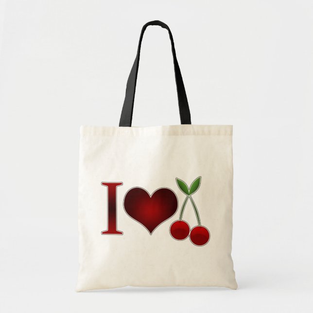 I Liebe Cherries Tragetasche (Vorne)
