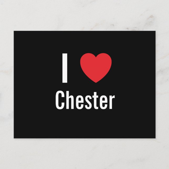 I Liebe Chester Postkarte (Vorderseite)