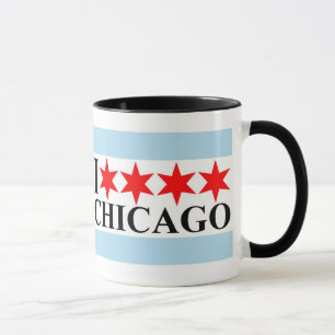 I Liebe Chicago - Chicago Flag Style Tasse
