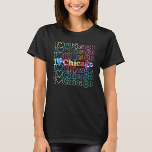 I Liebe Chicago Cool Vintag Inspiriertes Herz T-Shirt