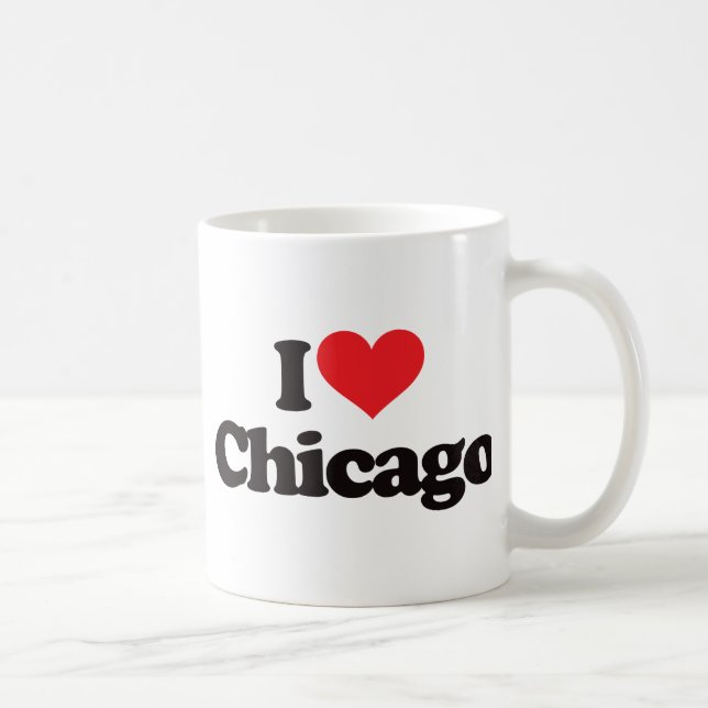 I Liebe Chicago Kaffeetasse (Rechts)