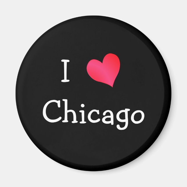 I Liebe Chicago Magnet (Vorne)