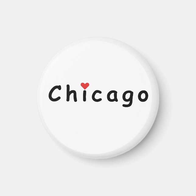 I Liebe Chicago Magnet (Vorne)