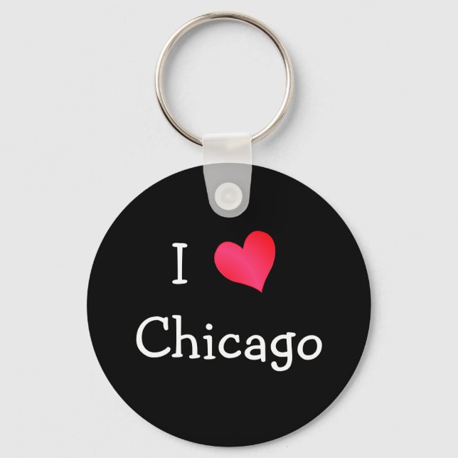 I Liebe Chicago Schlüsselanhänger (Vorderseite)