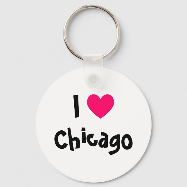 I Liebe Chicago Schlüsselanhänger (Vorderseite)
