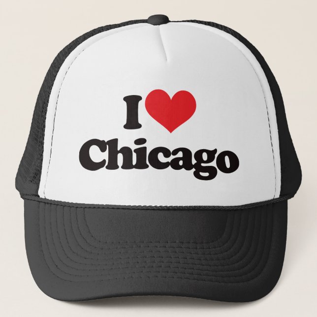 I Liebe Chicago Truckerkappe (Vorderseite)
