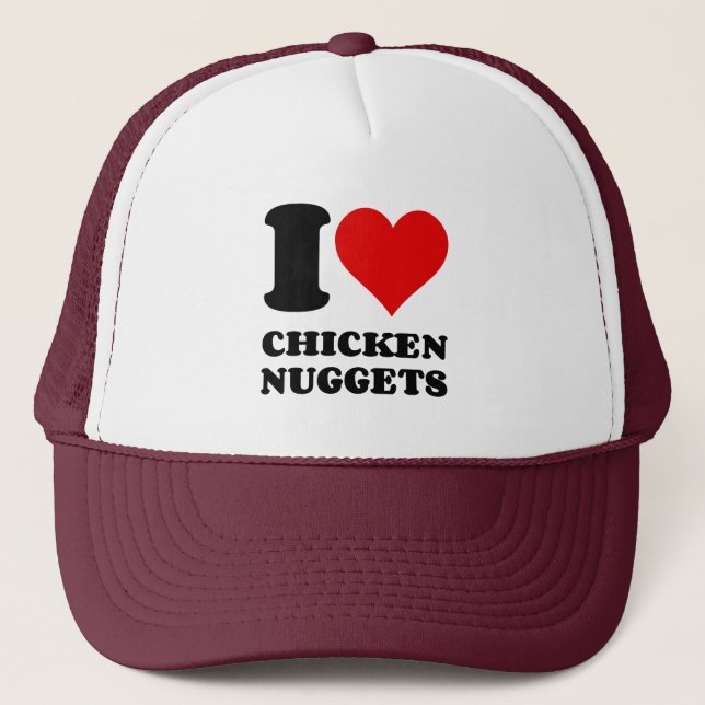I LIEBE CHICKEN NUGGETS TRUCKERKAPPE (Vorderseite)