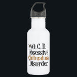 I Liebe Chihuhuas Edelstahlflasche<br><div class="desc">Obsessive Chihuahua-Störung. Ich bin besessen von niedlichen kleinen Chihuahua-Hunden.</div>