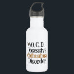 I Liebe Chihuhuas Edelstahlflasche<br><div class="desc">Obsessive Chihuahua-Störung. Ich bin besessen von niedlichen kleinen Chihuahua-Hunden.</div>