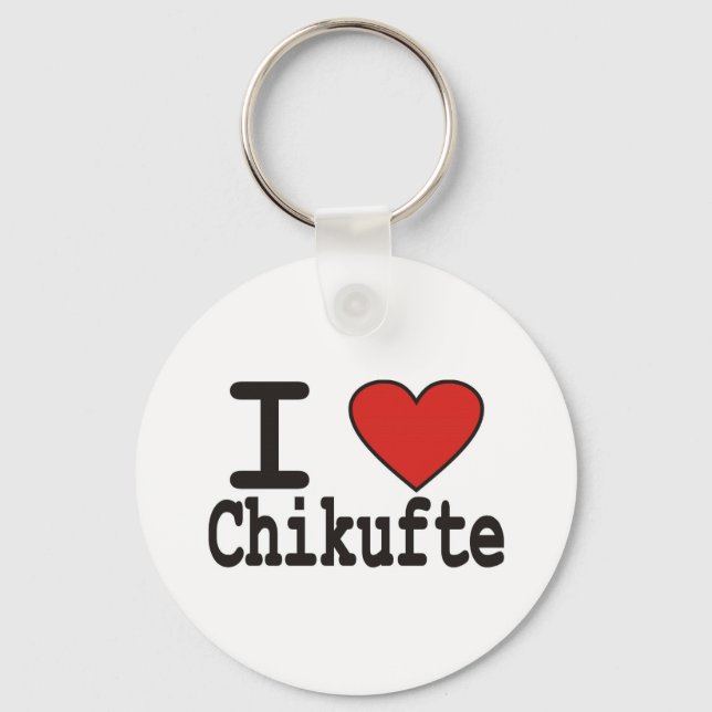 I Liebe Chikufte Schlüsselanhänger (Vorderseite)