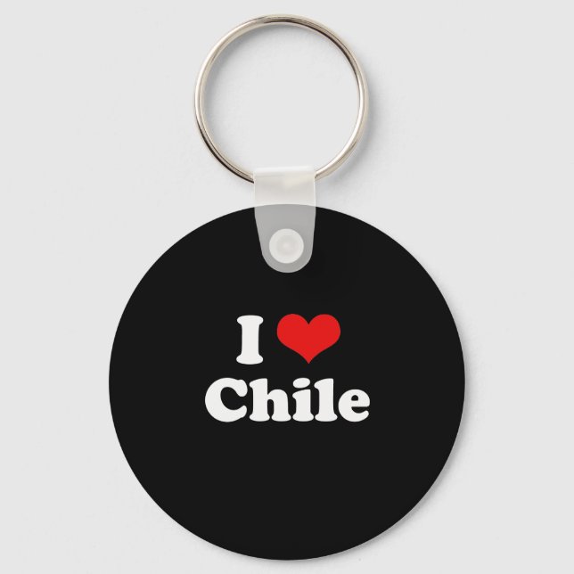 I Liebe Chile Tshirt Schlüsselanhänger (Vorderseite)