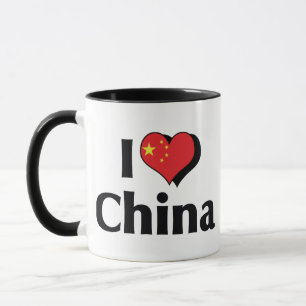 I Liebe China Flag Tasse