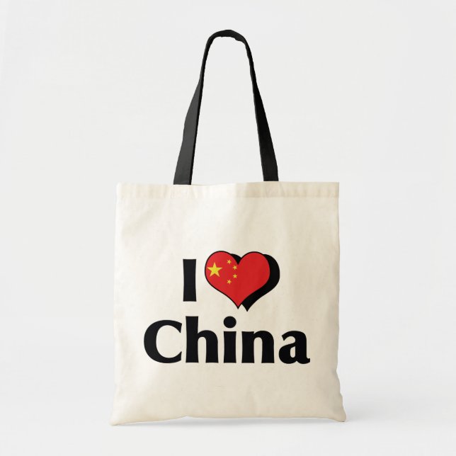 I Liebe China Flag Tragetasche (Vorne)