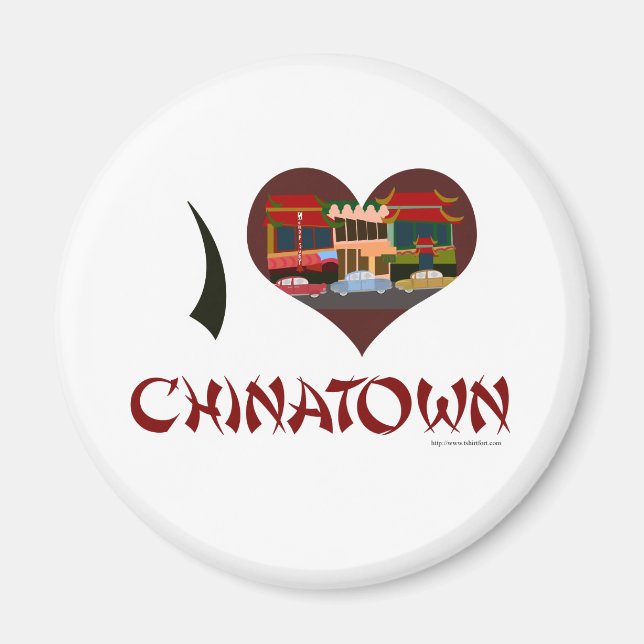 I Liebe Chinatown Magnet (Vorne)