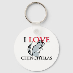 I Liebe-Chinchillas Schlüsselanhänger