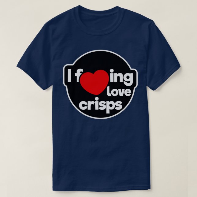I Liebe Chips T-Shirt (Design vorne)