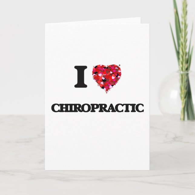 I Liebe Chiropraktik Karte (Vorderseite)