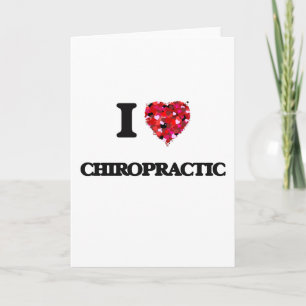 I Liebe Chiropraktik Karte