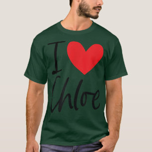 I Liebe Chloe Name Personalisiert Girl BESTE FREUN T-Shirt