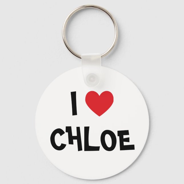 I Liebe Chloe Schlüsselanhänger (Vorderseite)