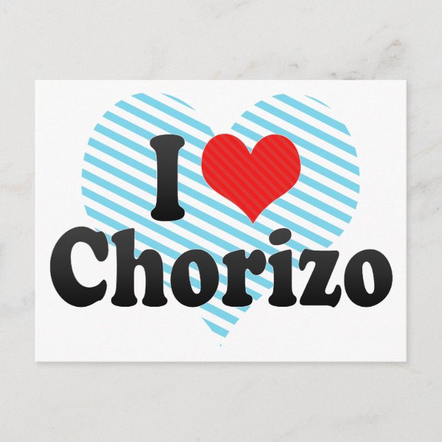 I Liebe Chorizo Postkarte (Vorderseite)