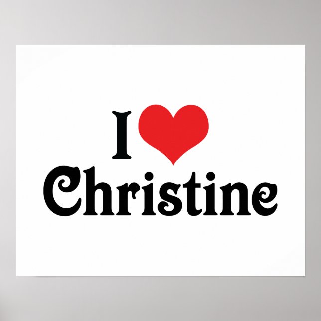 I Liebe Christine Poster (Vorne)