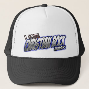I Liebe CHRISTLICHE FELSEN-Musik Truckerkappe