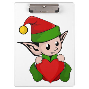 "I LIEBE CHRISTMAS" ELF KLEMMBRETT
