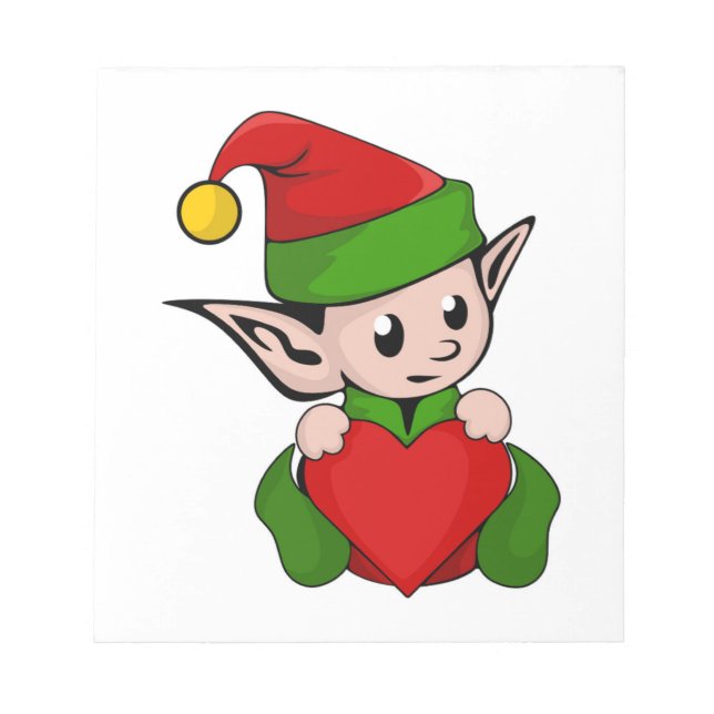 "I LIEBE CHRISTMAS" ELF NOTIZBLOCK (Vorderseite)