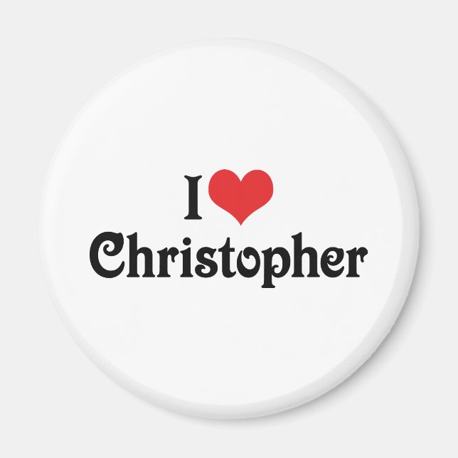 I Liebe Christopher Magnet (Vorne)
