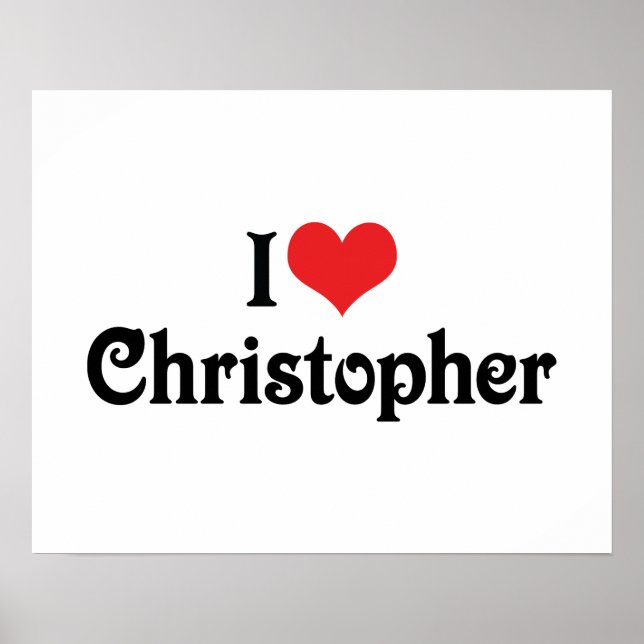 I Liebe Christopher Poster (Vorne)