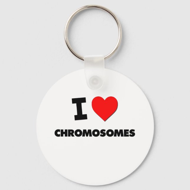 I Liebe Chromosomen Schlüsselanhänger (Vorderseite)