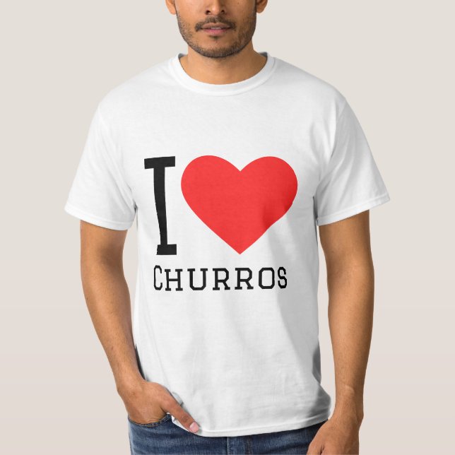 I Liebe Churros T-Shirt (Vorderseite)