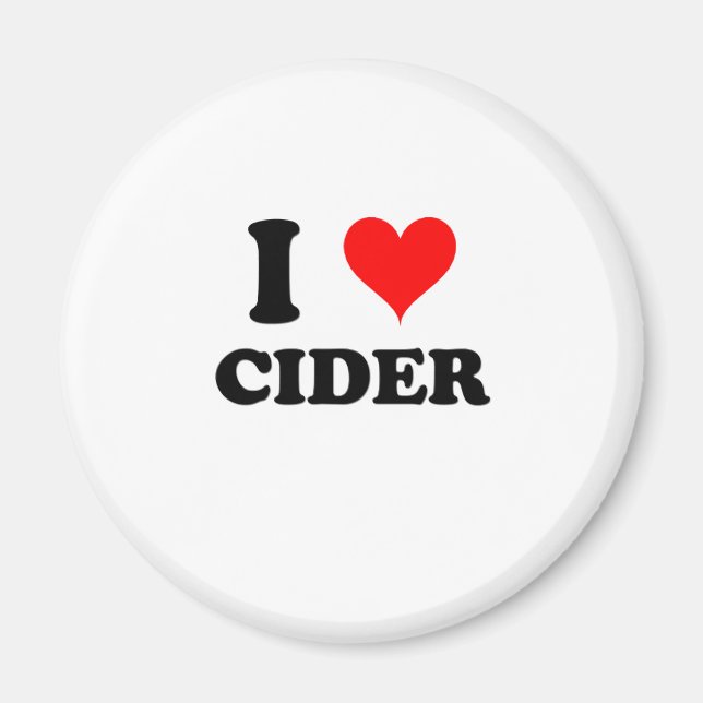 I Liebe Cider Magnet (Vorne)